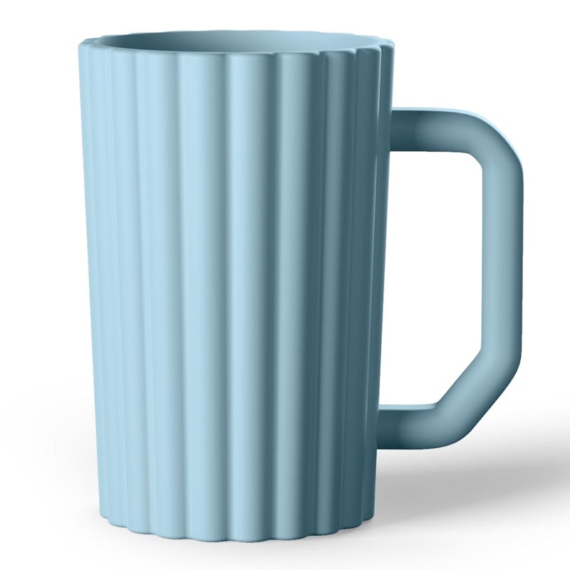 Mintlyfe Baby Bath Rinse Cup, Silicone Body Washing Rinser Cup with Easy Grip Handle (Ether) - Image 1